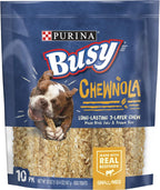 Purina Busy Chewnola dog treats 10 count pouch front view
