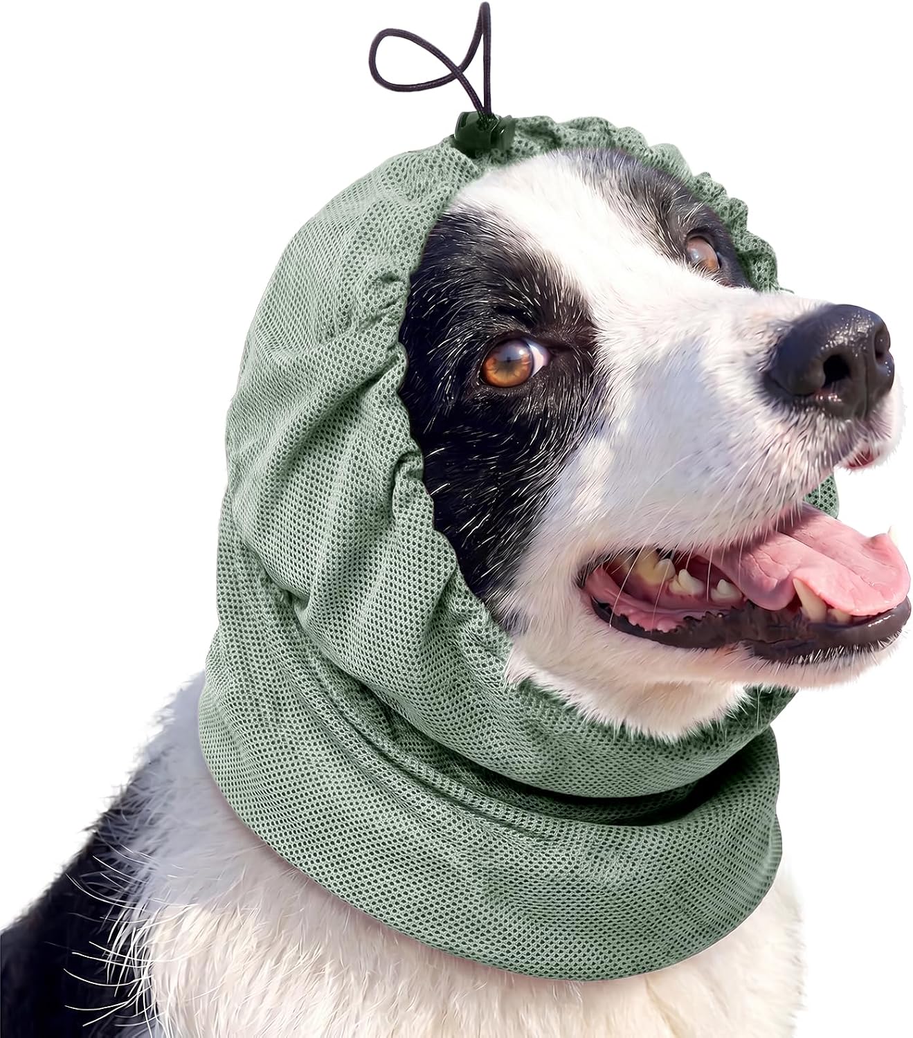 ROZKITCH grass seed ear protector dog neck wrap grey small front view