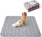 Eterish pee pad placed under dog crate for floor protection