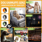 Deryep Dog Earmuffs showing soft cushion padding detail