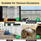 No-drill installation hardware for balcony safety net