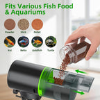 Freesea fish feeder LCD screen and control buttons