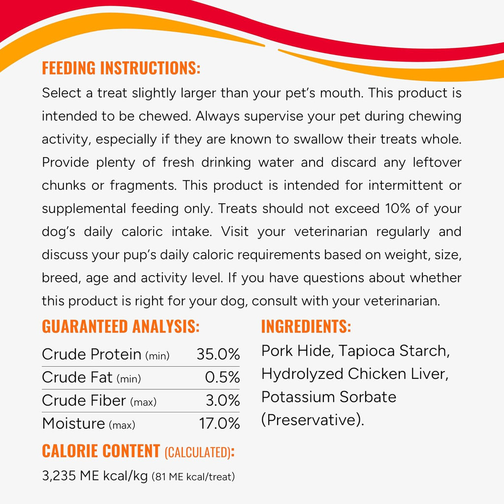 Premium Good 'N' Fun chicken liver recipe pork hide twists for dogs of all life stages