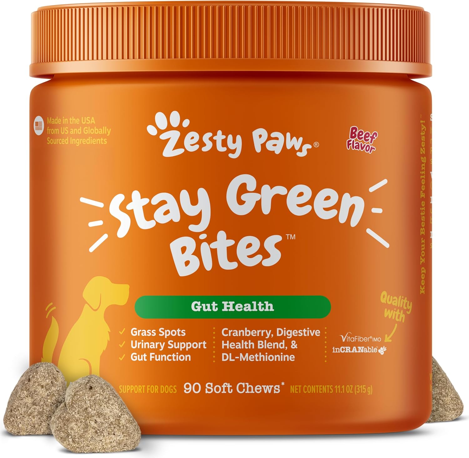 Zesty Paws Cranberry Supplement for Dogs - Bladder Control for Dogs - Urinary Tract Support - Cranberry Chews with D-Mannose, Vitamin B6 & L-Arginine - Immune & Gut Support - Bacon - 90 Count - Image 10