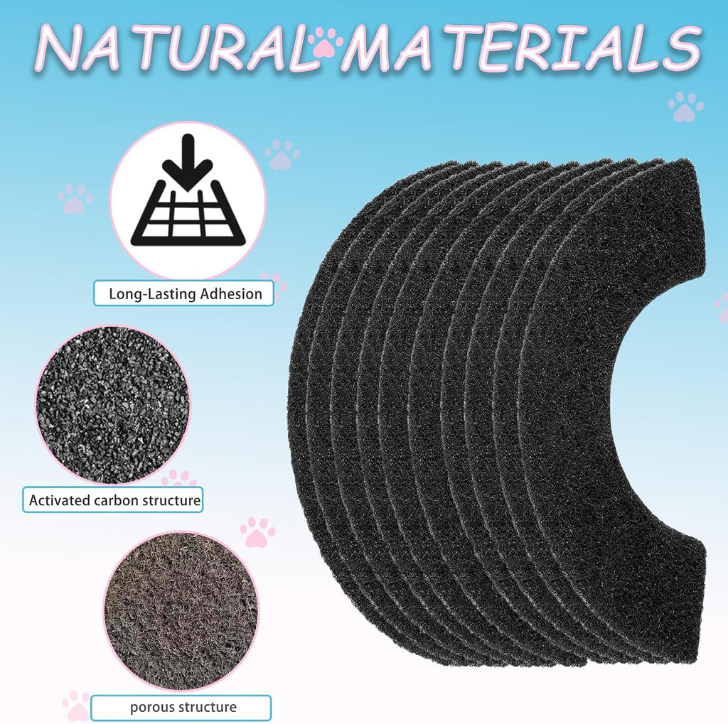 Ten pack set of LOSUIN litter box odor filters