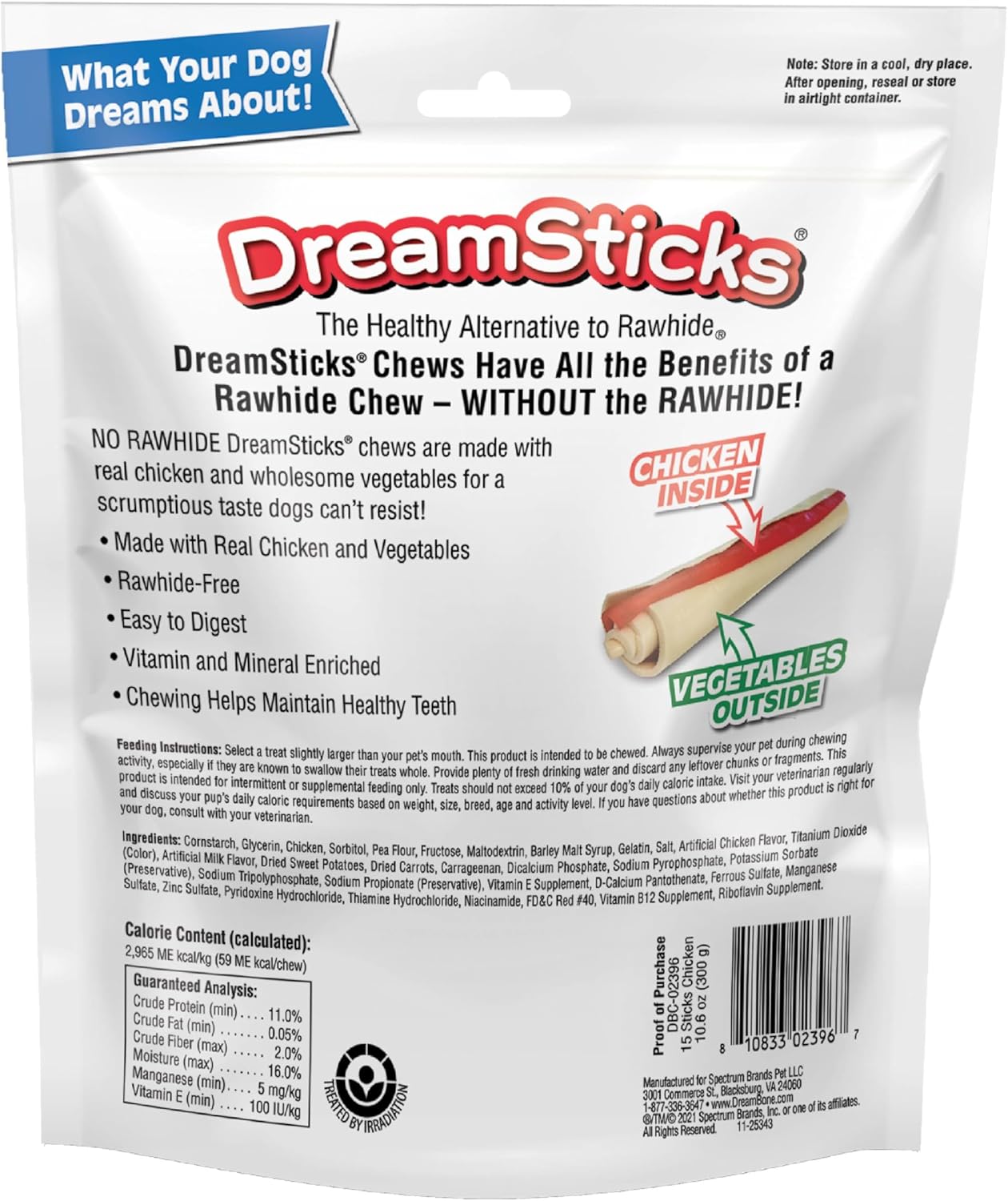 DreamBone rawhide free safe digestive dog chews fifteen pack