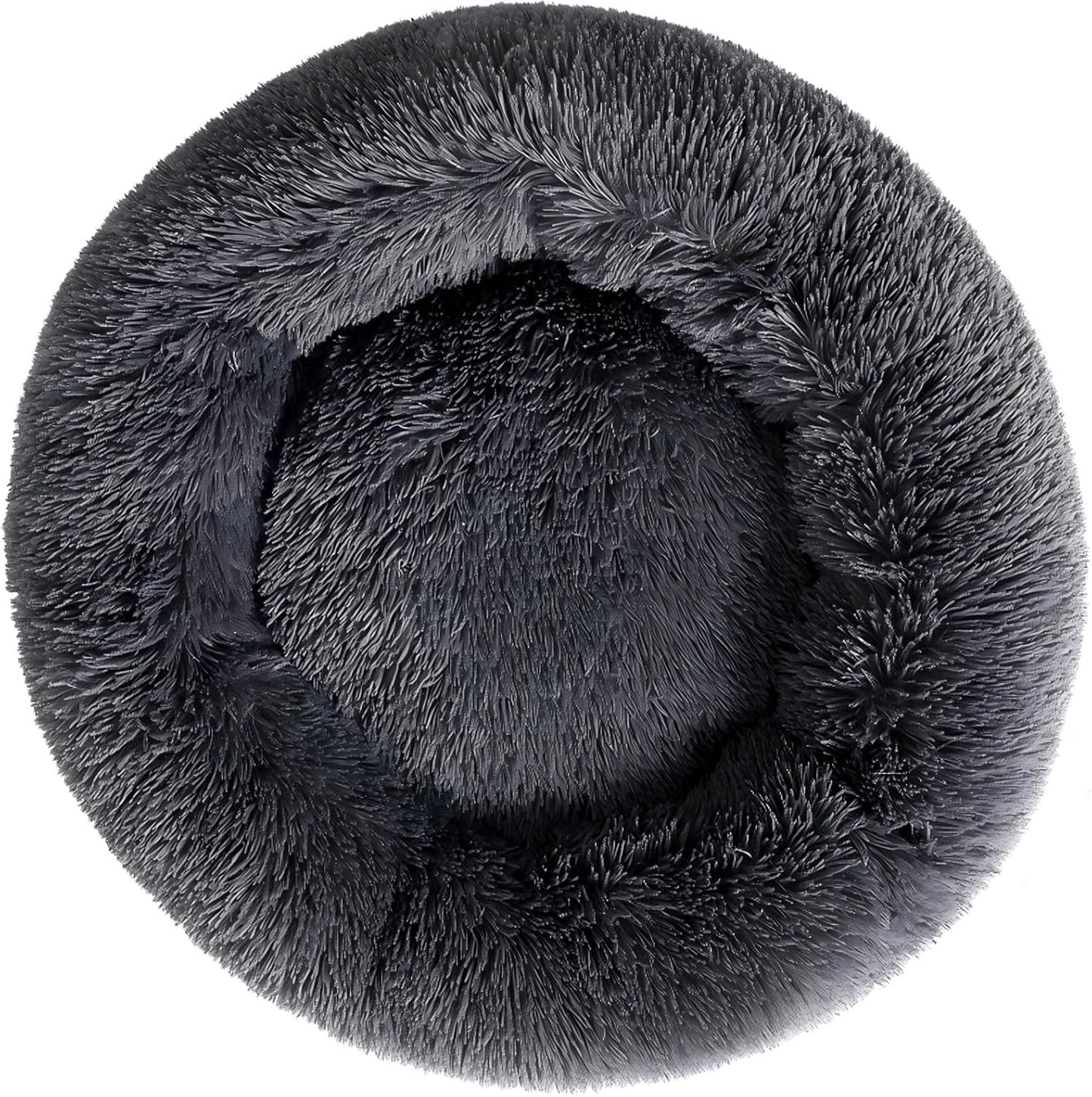 Close up of plush faux fur texture on Finenohoory pet bed
