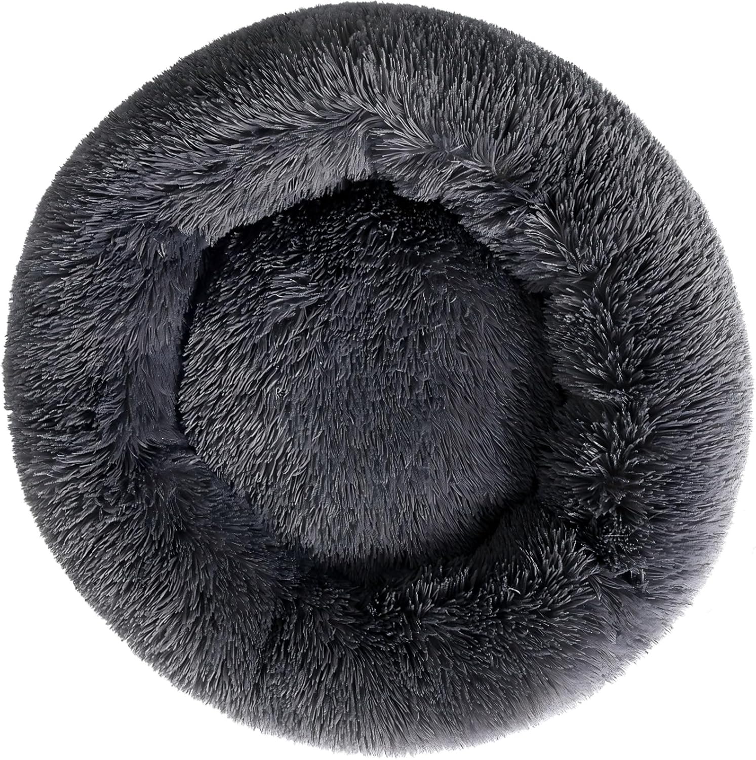 Close up of plush faux fur texture on Finenohoory pet bed