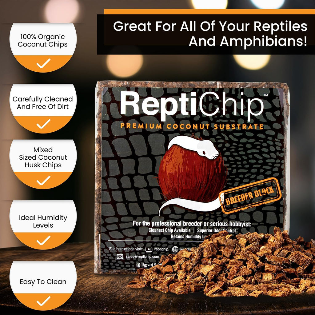 Expanded coconut husk chips texture close up
