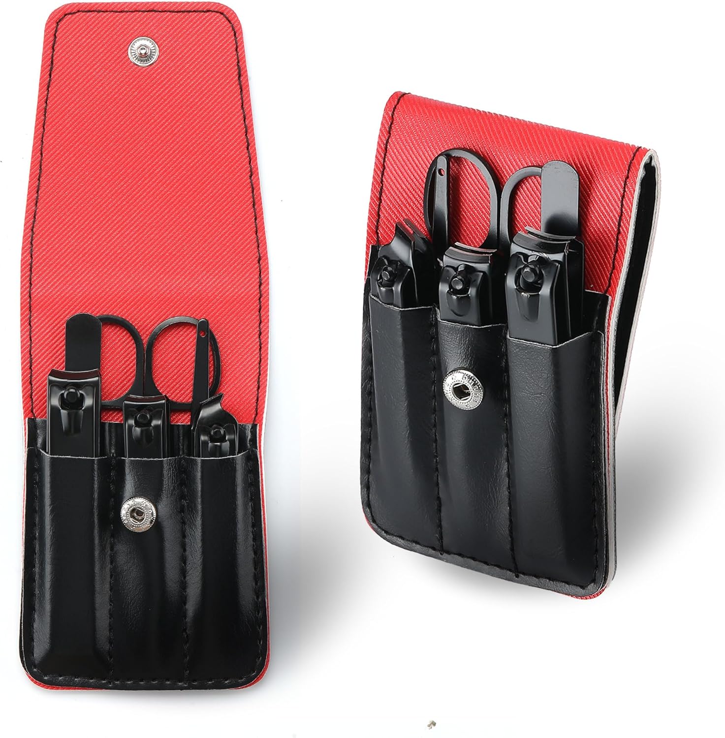 Insaizom men's professional manicure set in black travel case