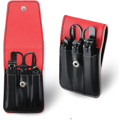 Insaizom men's professional manicure set in black travel case