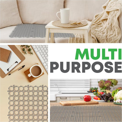 Accessories included with Petfolio mat garden staples and zip ties
