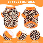Soft warm thermal fleece dog dress pullover for Chihuahuas