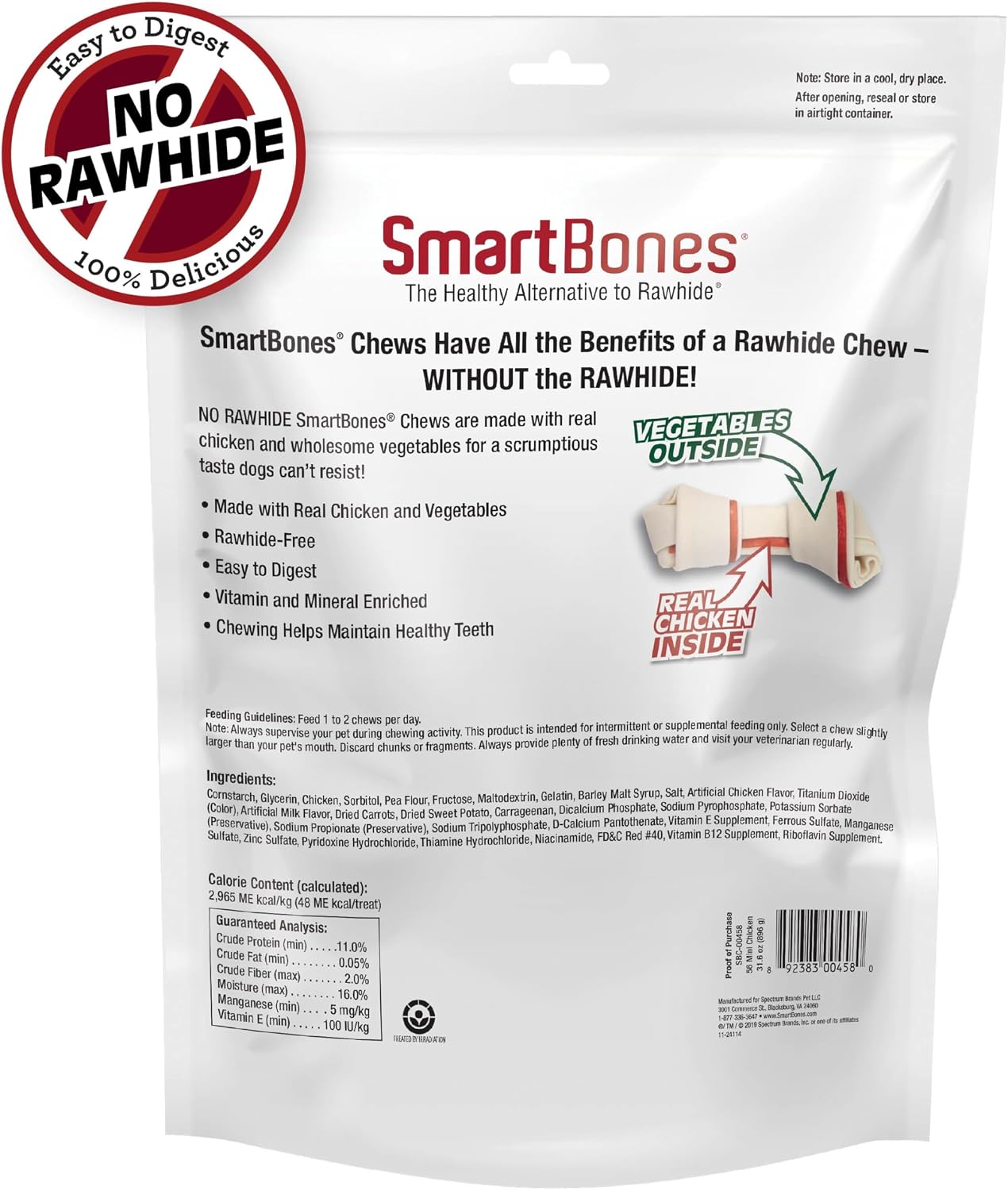 SmartBones Mini Bones with Real Chicken 56 Count, Rawhide-Free Chews for Dogs - Image 10