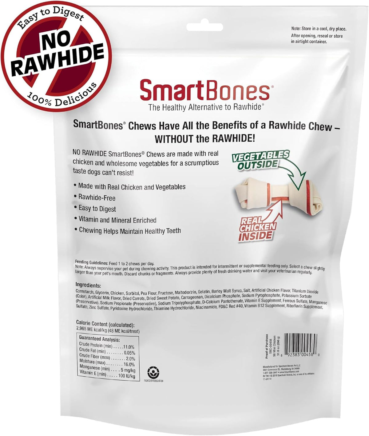 SmartBones Mini Bones with Real Chicken 56 Count, Rawhide-Free Chews for Dogs - Image 10