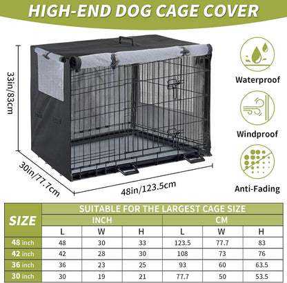 Insulated winter dog kennel cover close up on heavy duty zipper