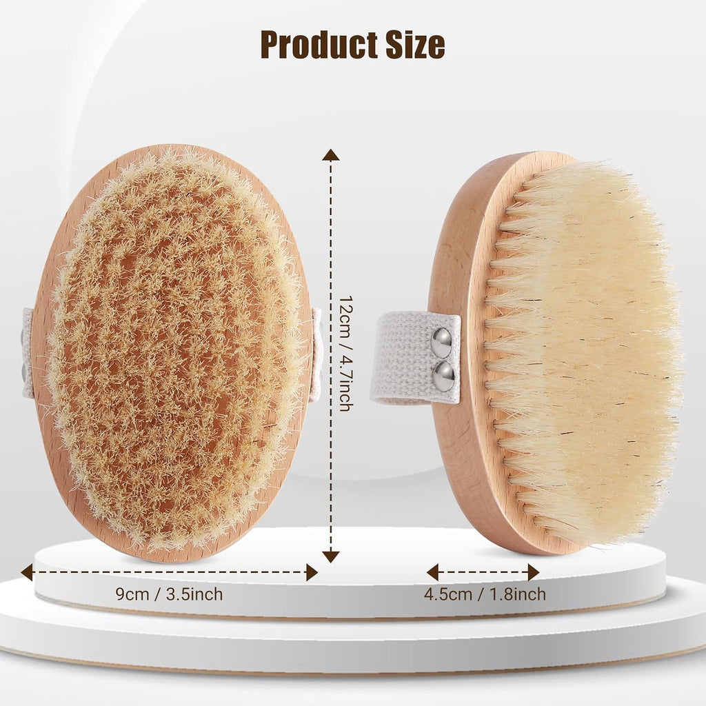 Close up of natural materials used in the Myselect pet palm brush.