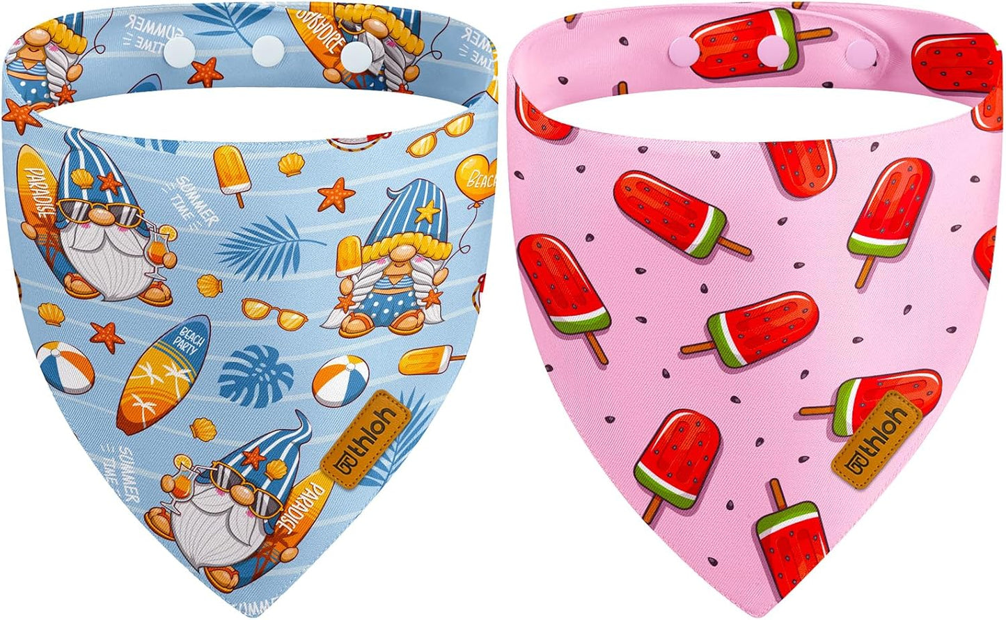 4th of July Dog Bandanas with Snap Button, 2 Pack American Flag Pet Scarf for Boy & Girl, Premium Durable Fabric, Adjustable Fit, Patriotic Bandana for Medium and Large Dogs (Large) - Image 14