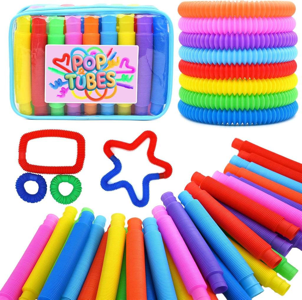 UrChoice pop tubes sensory fidget toys 30 count front view showing colorful packaging