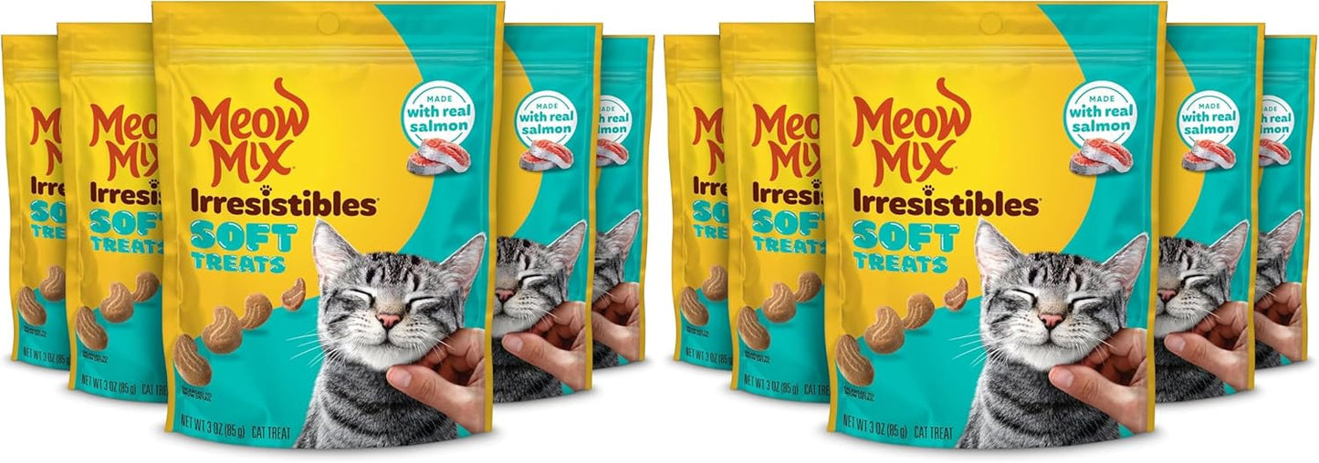 Meow Mix Irresistibles Soft Cat Treats, White Meat Chicken, 3 Ounce (Pack of 5) - Image 11