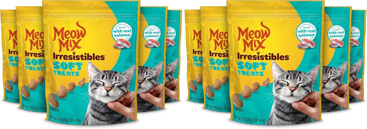 Meow Mix Irresistibles Soft Cat Treats, White Meat Chicken, 3 Ounce (Pack of 5) - Image 11