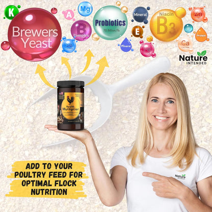 Nature INTENDED Brewer's Yeast with probiotics and niacin powder texture close up