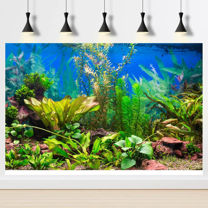 Riivvdise tropical pet habitat backdrop providing enhanced visual depth to a reptile enclosure.