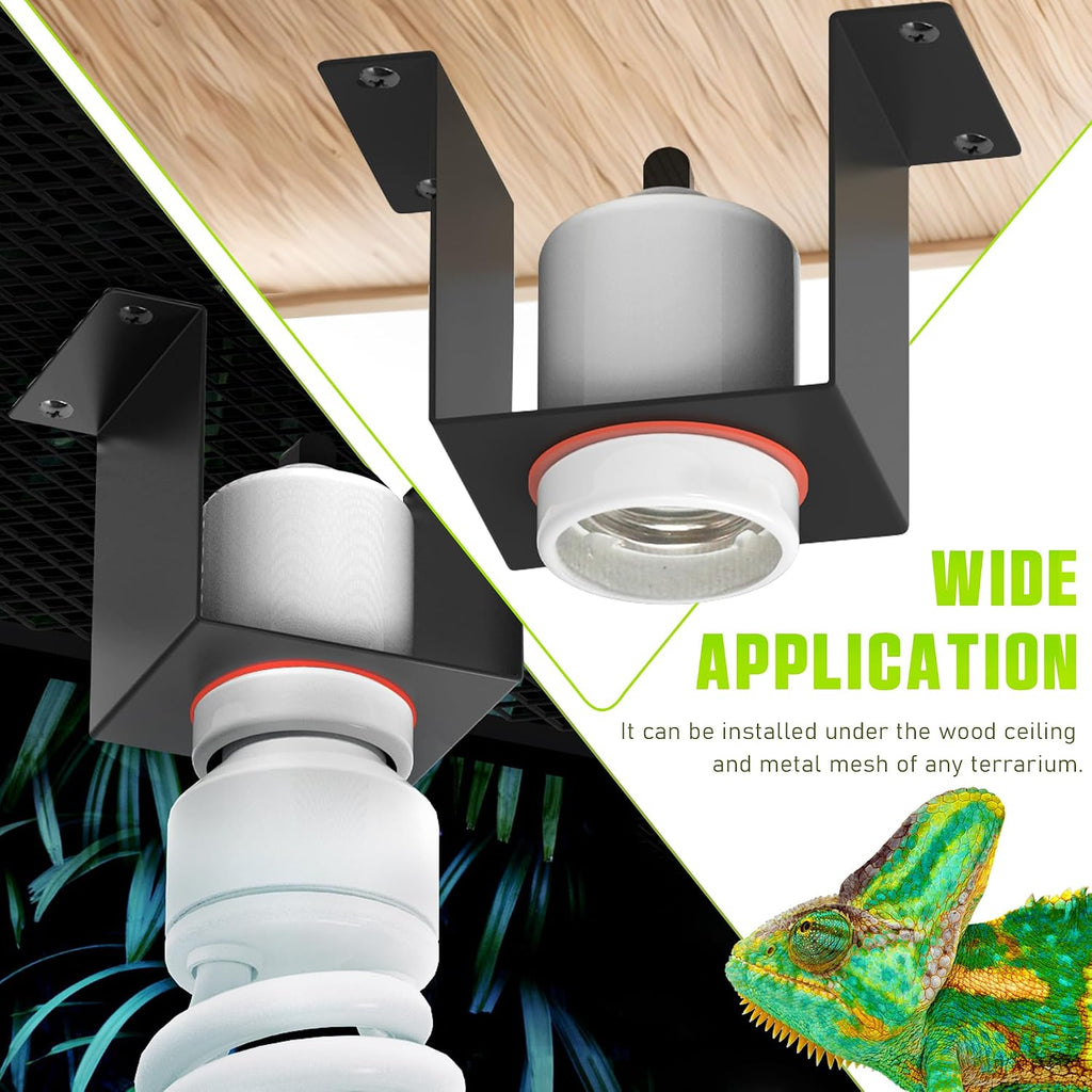 Trakem dual pack ceramic heat lamp bracket installation under mesh top