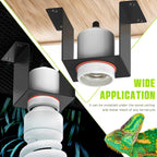 Trakem dual pack ceramic heat lamp bracket installation under mesh top