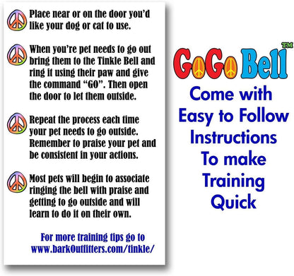 Pet owner training a dog to use a doorbell