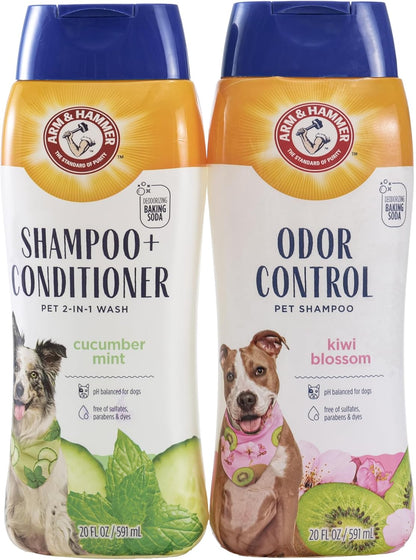 Arm & Hammer for Pets 5-in-1 Dog Shampoo with Conditioner, Deodorizing Oatmeal Dog Shampoo with Aloe, Shea Butter, Baking Soda and Coat Care, Vanilla Sandalwood Scent, 20 Fl Oz - Image 12