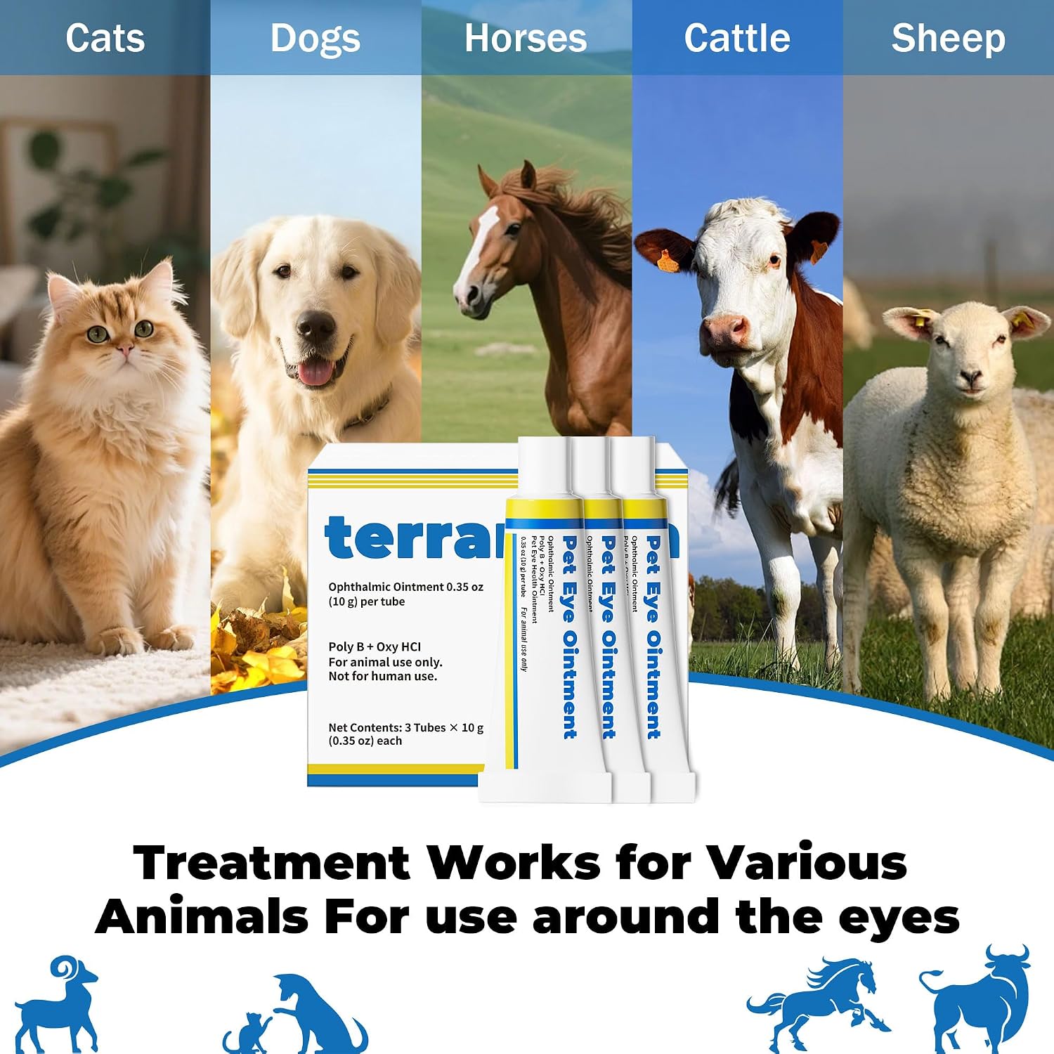 VivaElixir pet eye health care formula for conjunctivitis and irritation relief.