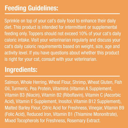 Good 'n' Tasty Triple Flavor Flake Topper & Treat for Cats, 0.8 Ounces, Cat Food Mixer Made with Real Alaskan Salmon, Herring and Shrimp, Complements Daily Diet - Image 9