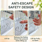 Small Bird Cage, Lightweight Hanging Travel Cage with Removable Tray - Image 8