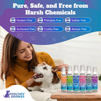 Pooches Aromas plant based essential oil pet fragrance application guide