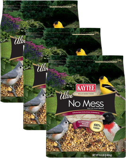Kaytee Wild Bird Ultra No Mess Nut & Fruit Food Seed Blend For Blue Jays, Woodpeckers, Juncos, Cardinals, Grosbeaks, Sparrows, and Finches, 5.5 Pound - Image 12