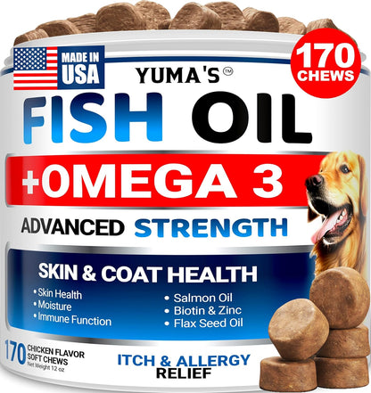 Anti itch formula container for dogs experiencing excessive paw licking and scratching.