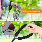NTR 30FT reflective dog tracking line laid out to show full length and texture