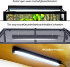REPTI ZOO terrarium light with detachable curved reflector