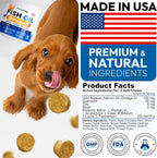 USA made dog joint and heart support vitamins container side view