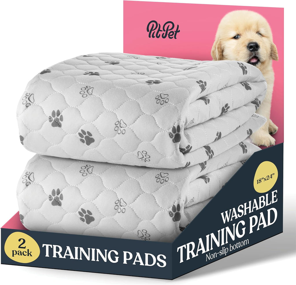 Super Absorbent Washable Pee Pads for Dogs - 2-Pack Superior Reusable Puppy Pads Pet Training Pads -100% Waterproof Dog Pee Pad Protects Against Urine Leakage Non-Slip Grip Prevents Slipping& Bunching - Image 9