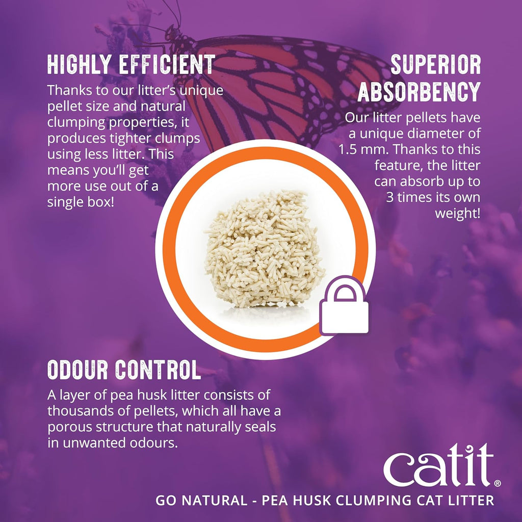 Dust-free texture display of Catit natural cat litter
