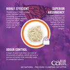 Dust-free texture display of Catit natural cat litter