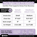 Soft cat recovery cone detail for post surgery