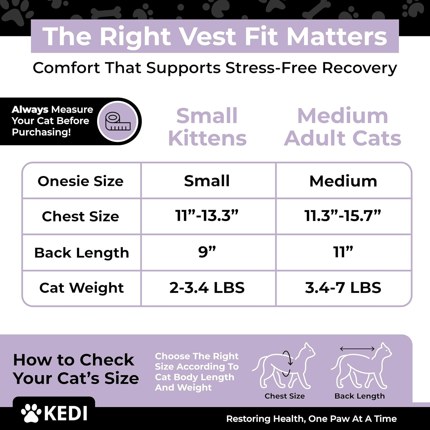 Soft cat recovery suit bodysuit for kitten abdominal wound protection after surgery