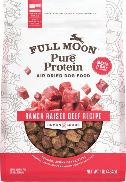 Full Moon Pure Protein Air Dried Dog Food Ranch Raised Beef Recipe 2lb - Image 10