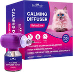 USA imported Beloved Pets cat calming diffuser kit contents neatly arranged.
