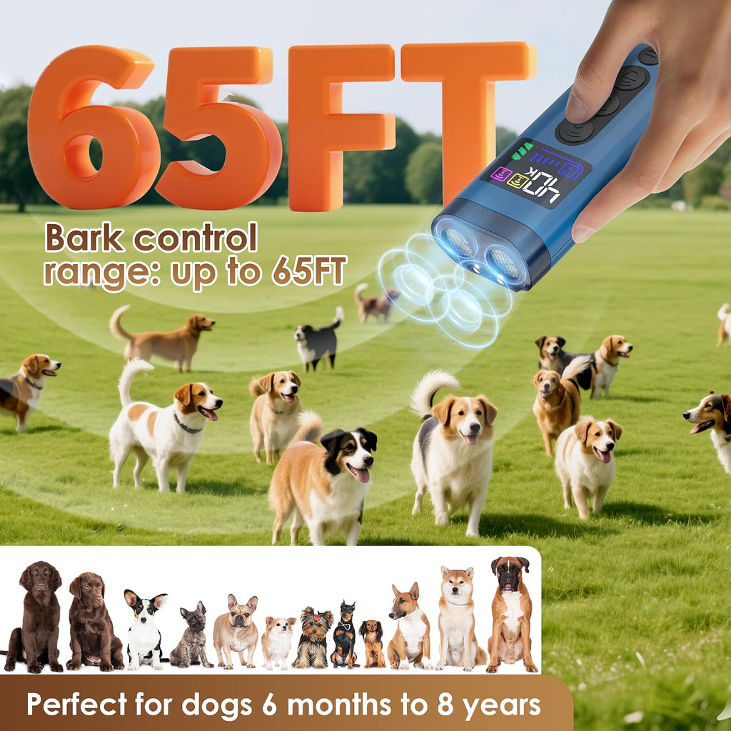 Zuibas bark control device digital display showing settings