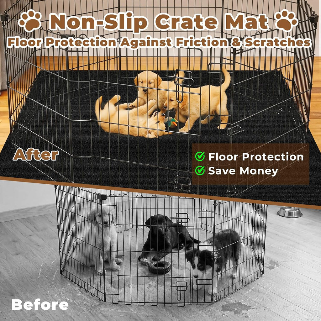 Heliospark dog training mat showing non-slip waterproof backing