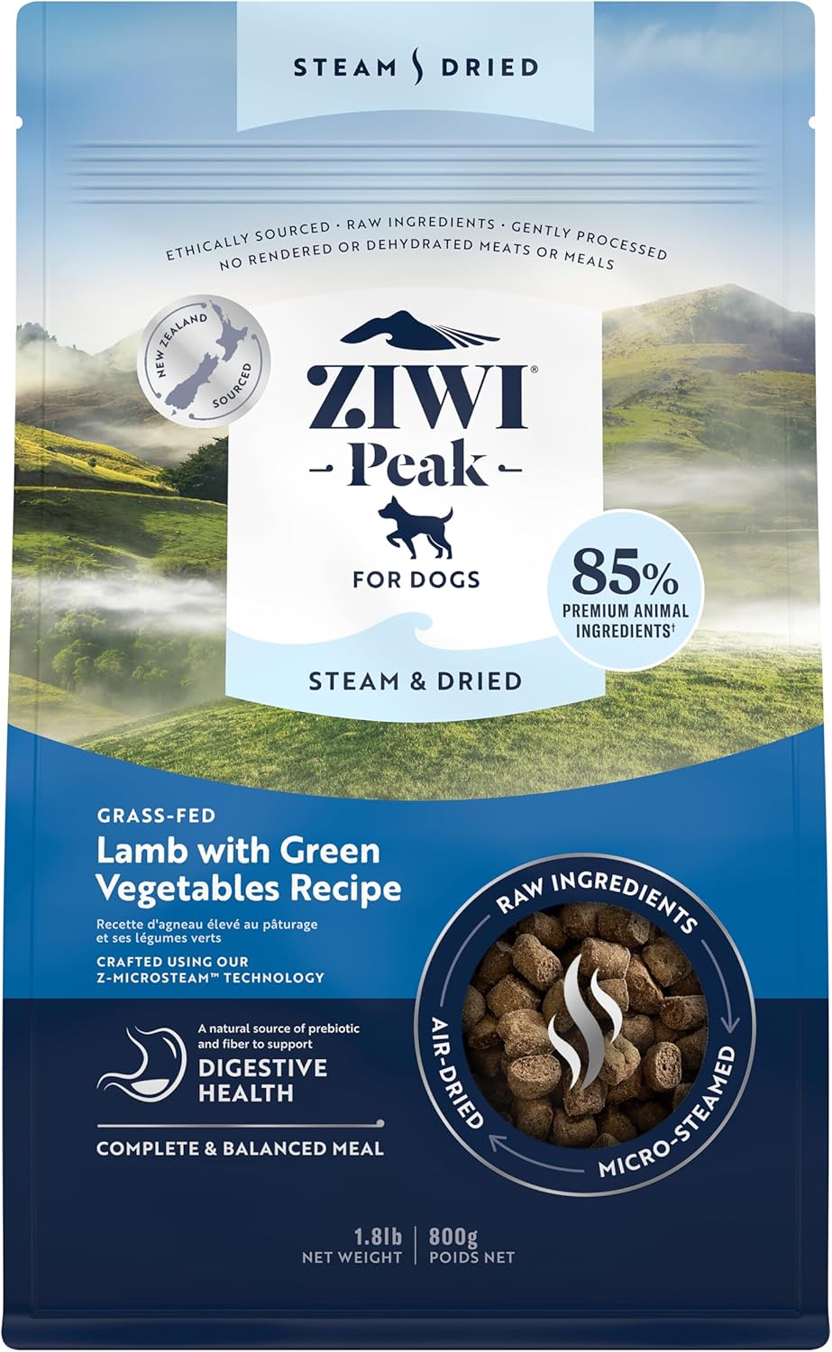 ZIWI Peak premium lamb dog food bundle dynamic view of both bags together